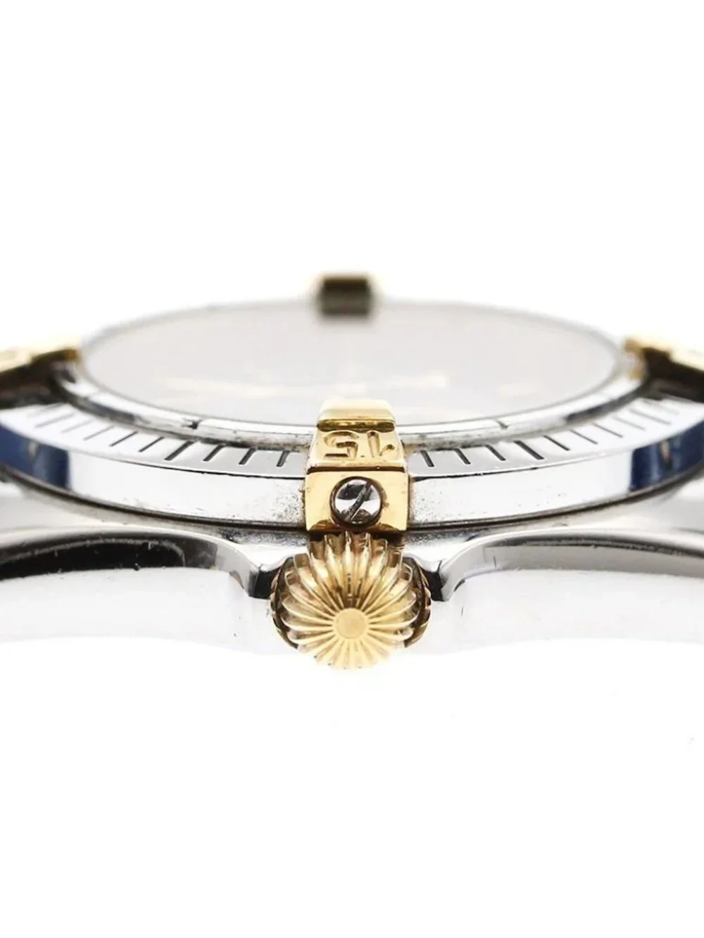 BREITLING Calistino B52044 Date Navy Dial Quartz Ladies Watch_914720